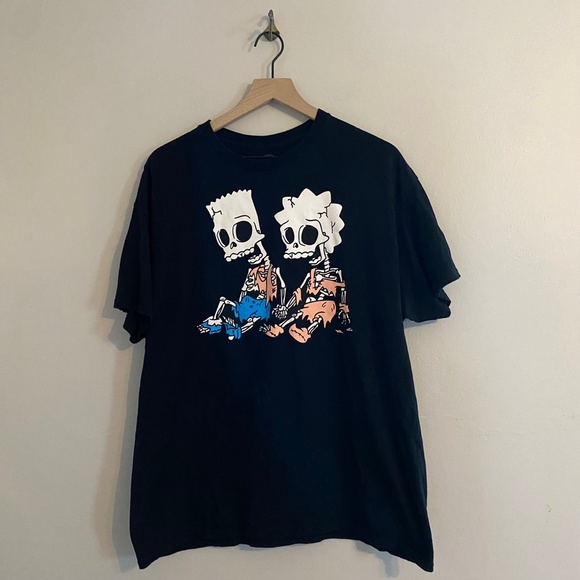 The Simpsons Matt Groening Treehouse of Horror Short Sleeve Tee, Black. Size XL. - Picture 2 of 5